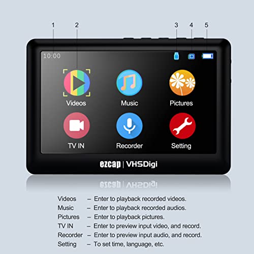 Mingzhe 180 AV Gravador Vídeo Caixa de Captura de Áudio Conversor Analógico para Digital Gravar Víde