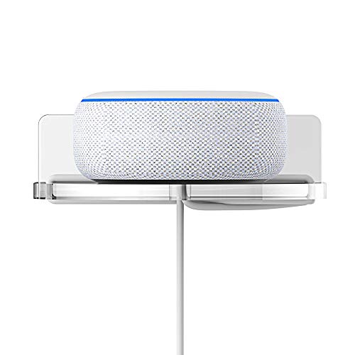 Soporte Echo Dot 3 anti caídas sin taladros para proteger altavoz inteligente 4