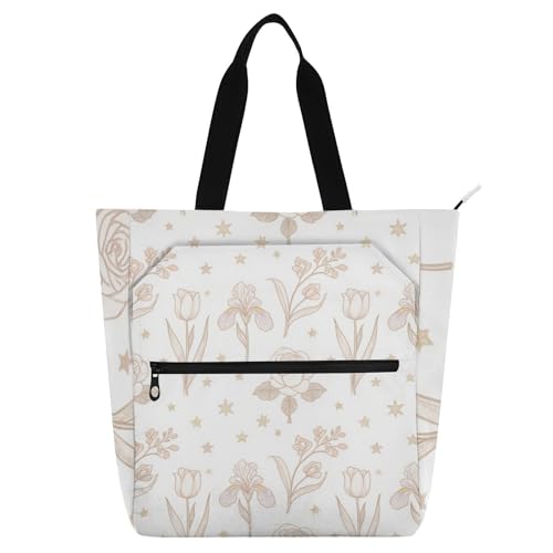 Sac fourre-tout pour le shopping et l'école motif étoiles
