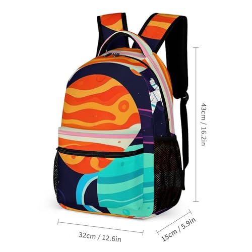 3-in-1 Backpack Set with Lunch Bag & Pencil Case, Astronaut Backpack with Front Pocket, Insulated Lunch Tote, Large Capacity Pencil Pouch2