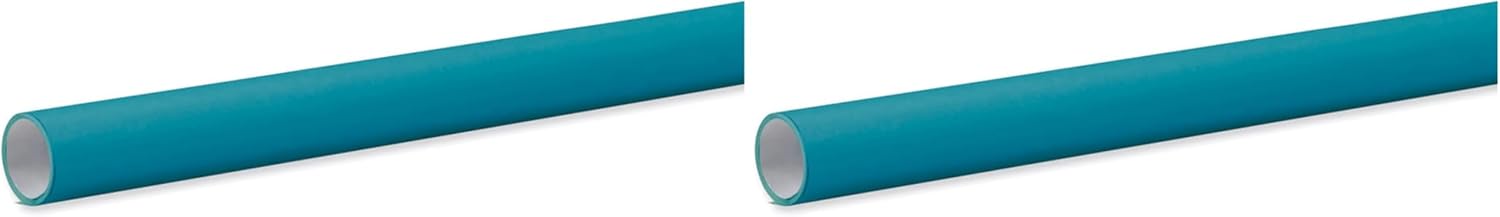 Fadeless Bulletin Board Paper, Fade-Resistant Paper for Classroom Decor, 48” x 12’, Azure, 1 Roll (Pack of 2)