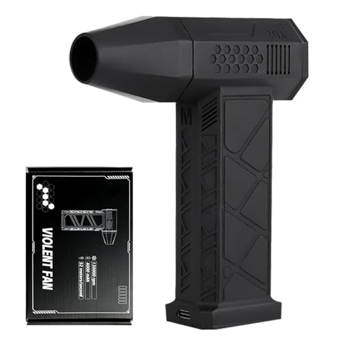 Ac-27 Air Duster, 2025 New Air Duster Ac-27, Elektrische Staubgebläse, 3-Gang 150000 U/min Staubgebläse Luftdruckspray, Wiederaufladbar Druckluft-staubwedel für Tastatur, Auto, Haus (Schwarz)