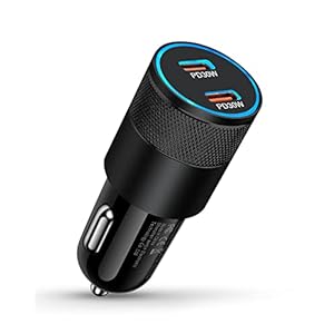 USB C Car Charger, 60W Cigarette Lighter Flush Adapter, Type C Fast Charging Car Plug Block for iPhone 15 14 13 Pro Max, Galaxy S24 S23 Ultra, Pixel 8 7 6 Pro,3A XL, LG Stylo, Automobile USB PD Port