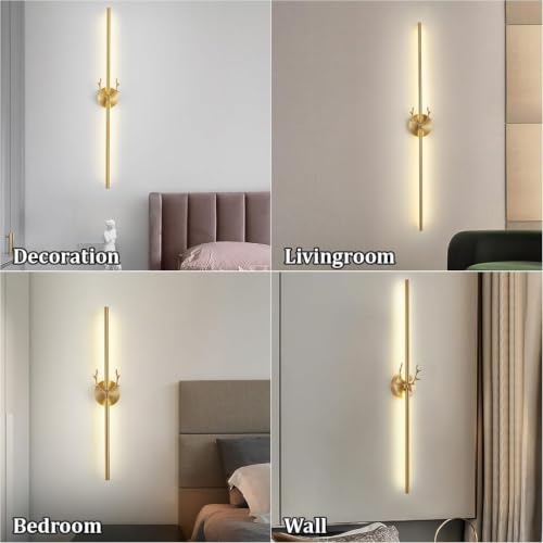 Image of fizzytech LED Deer Wall Lamp with 3 Colour Changing Modes, Decorative Wall Light for Bedroom, Living Room, Hallway, Kids Room & Home Decor, Pack of 2
