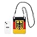QIPVEKR Flag German Coat of Arms Crossbody Bags for Women, Lightweight Cell Phone Purse with Adjustable Strap, Casual Belt Bag 8x6 Inch for Travel and Shopping