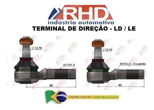 Par Terminal De Direção Ld/le Toyota Bandeirante 83/01