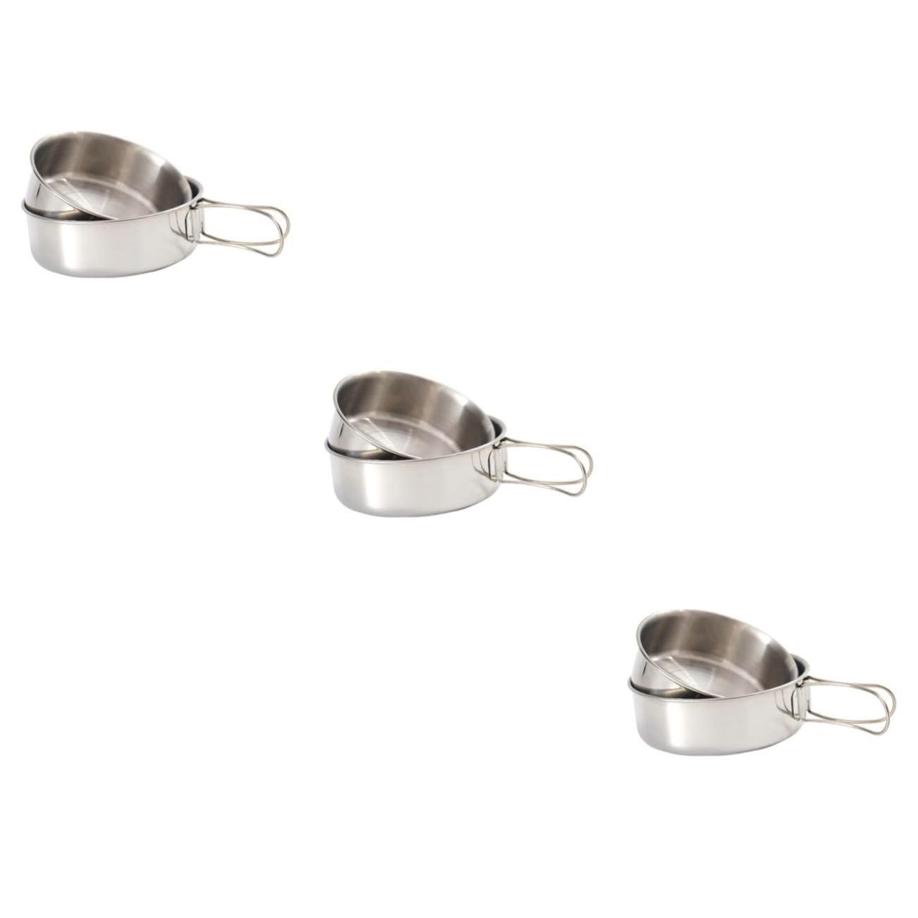 BESPORTBLE 3 Ensembles 2 Vaisselle Ensemble De 2 Pièces Bols Portables Pour Tasse Pliante Vaisselle Portable Bol De Camping Portable Cruche D'Eau Bouilloire Pliable Bols De Camping Boulon En