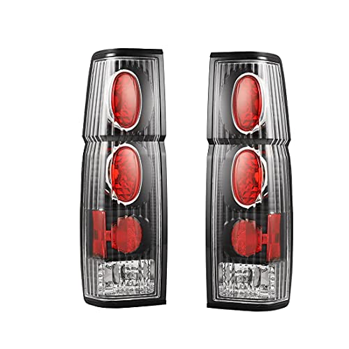ROXX Tail Lights for 1986-1994 Nissan Hardbody D21 SE and 1986-1989 1994 Nissan Hardbody D21 XE, Taillights Assembly for 1995-1997 Nissan Pickup SE XE, Pickup Rear Lights Replacement Pair (Smoked)