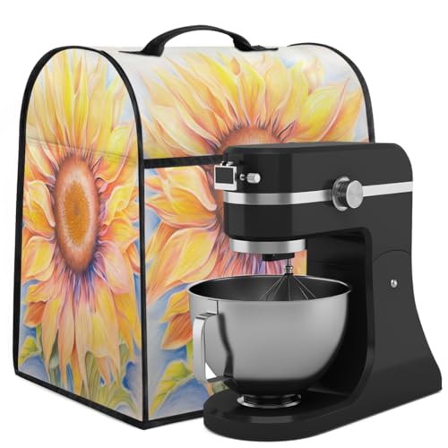 Coffee Maker Cover Watercolor Flower Cactus Pattern Kitchen Appliance Covers Small Appliance Covers Blender Cover Juicer Cover Dust Covers for Kitchen Appliances with Top Handle and Pockets,C195