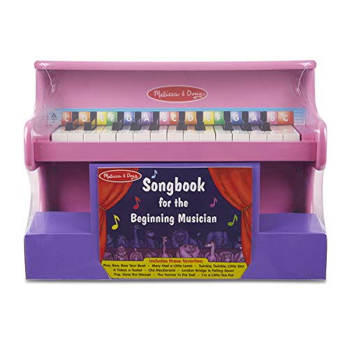 Melissa & Doug Learn-to-Play Pink Piano with 25 Keys and Color-Coded Songbook - image 6