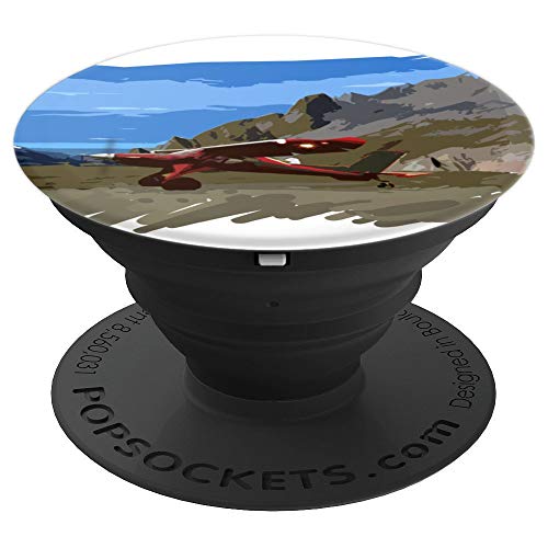 Bush plane STOL Backcountry aircraft taildragger gift PopSockets Grip and Stand for Phones