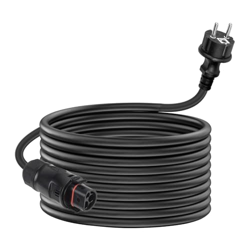 WSPIHO LY01 Anschlusskabel 2 M – LY01-Buchse Auf Schuko-Stecker – Für Deye Mikrowechselrichter, 16 A, IP68