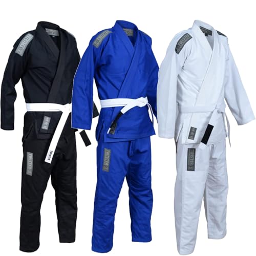 Twister Challenge BJJ Gi Brazilian Jiu Jitsu Gi Sanforisiertes Perlengewebe, 475 g, 100 % Baumwolle, Schwarz, A1 Twister Challenge BJJ Gi Brazilian Jiu Jitsu Gi Sanforisiertes Perlengewebe, 475 g, 100 % Baumwolle, Schwarz, A1