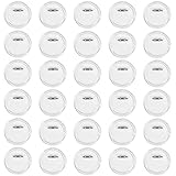 3.15 Inch Clear Button Badge with Pin,30 Pack Acrylic Design DIY Button Pins Kit for DIY Crafts and