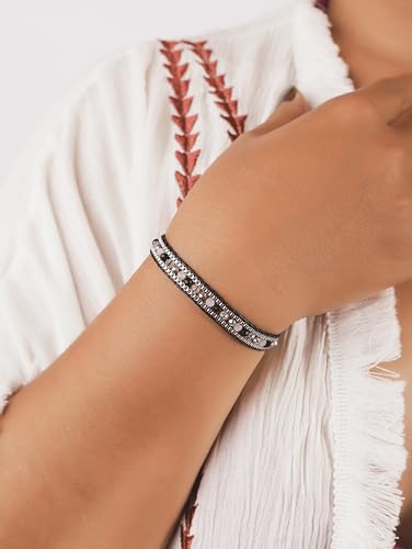 MINACHI Bohemian Braided Bead Bracelet for Women, Trendy Jewelry Design3