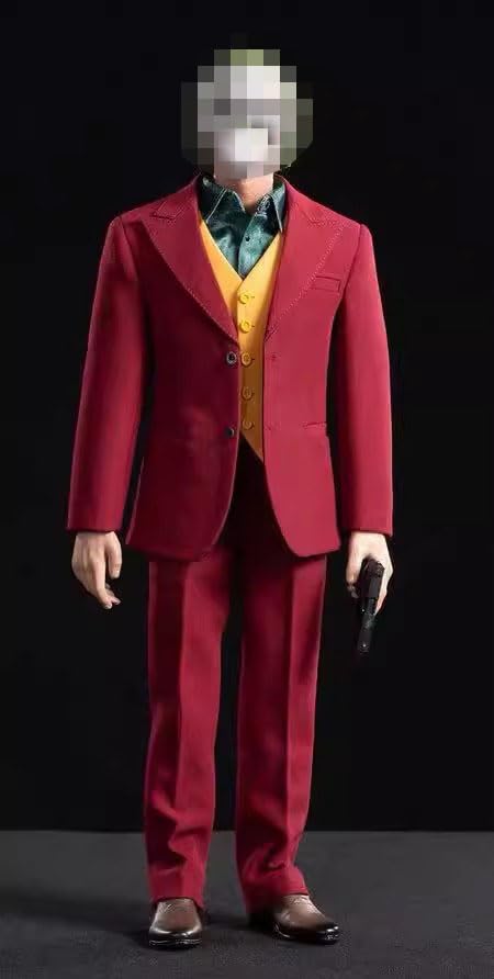 1/6 Ratio of Men's Clothing，1/6 Scale Male Figure Sport Suit，1/6 Scale Male Clothes ，Set in red3