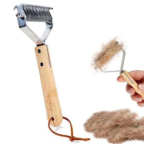 PiuPet® Brosse à sous-poil - Peigne à sous-poil Chiens/Brosse à sous-poil Chats - Peigne à sous-poil - Brosse de dé-pelage Cover
