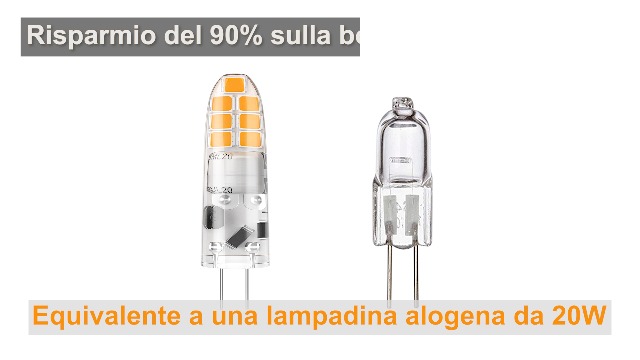 Lampadine LED G4 12V - 2W (Equivalente 20W), Bianco Freddo 6000K, 10 Pezzi, Risparmio Energetico - Foto 7