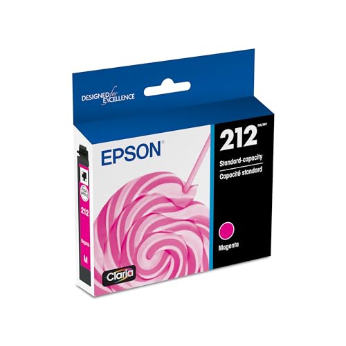 Image of EPSON 212 Claria Ink Standard Capacity Magenta Cartridge (T212320-S) Works with WorkForce WF-2830, 2850 and Expression XP-4100, 4105