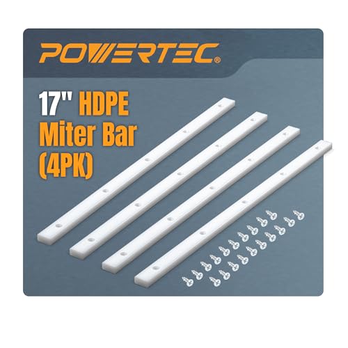 POWERTEC Crosscut Sled Miter Bar for Table Saw