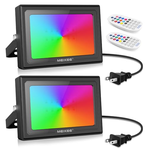 MEIKEE-RGBW-Flood-Lights-2500LM-250W-Equiv-2-Pack-25W-LED-Floodlight-RGBW-Lights-with-Remote-IP66-Waterproof-Dimmable-Timing-Setting-Memory-Decorative-Light-2-Prong-Plug-for-DIY-Stage-Party
