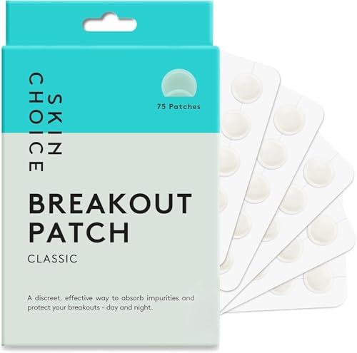 Skin Choice Parches Invisibles para Espinillas - Parches Hidrocoloides Ultrafinos para Espinillas, Parches Faciales Antiacné, Impermeables y Transpirables - 75 Unidades