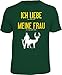 Produktbild RAHMENLOS Original T-Shirt für den Jäger: Ich Liebe es, wenn Mich Meine Frau, Grün, XXL