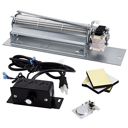FK24 Fireplace Blower Kit for Majestic, Martin, Temco, Vermont Castings Fireplace 36BDVR, 36BDVRRN, 36LDVRRN, 36BDVT, 33BDVR, 39BDVR, DV360, DVRT36, 36LDVT, FK24 54103 Blower Fan Kit for Rotom HB-RB65