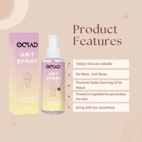 Ocsad Natural Slimming Organic Fat Burner Weight Loss Anti Cellulite Spray - Image 6