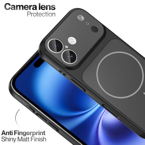 Image of SHINESTAR Converter Case for iPhone 16 | Premium Protective Mag-Safe Cover | iPhone 17 Pro / 17 Pro Max Series Style Design | in-Built Camera Guard | Wireless Charging Compatible - Black