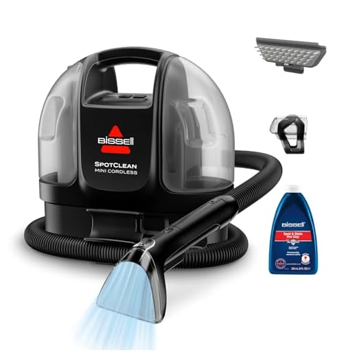 BISSELL SpotClean Mini Kabelloser Polsterreiniger Gerät, Tragbarer Teppichreiniger, Ideal für schnelle Reinigungen, Kompakt & Leicht Waschsauger, Mobiler Nasssauger für Auto, Boot, Sofa & Mehr, 40651