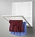 Whitmor MDF, Wood, Steel Wall Mounted Drying Rack for Storage, White
