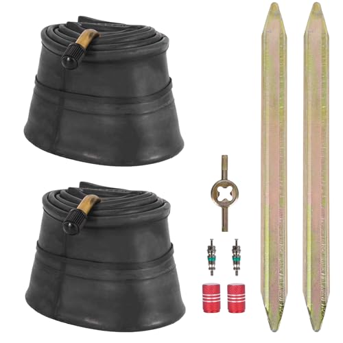 ZANGOME 2-Pack Heavy Duty 2.50/2.75-10 Inner Tubes 90 Bent Valve Stem Compatible with Honda CRF50 Yamaha PW50 Suzuki JR50 Razor MX500 Dirt Pit Bike Front Rear Motorcycle Tire