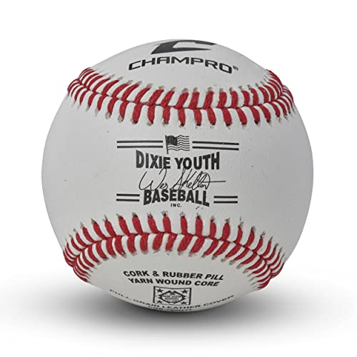Dixie Youth Baseball Champro en cuir pleine fleur de catégorie 1 pour match officiel