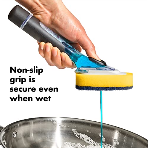 Oxo New Good Grips Soap Dispensing Dish Scrub​ #TOP5
