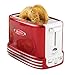 Retro Line Bread Toaster Model 2 Tostadora de Pan y Bagels, Acero Inoxidable, Rojo, Blanco