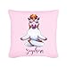 ilka parey wandtattoo-welt® Kissen mit Einhorn und Spruch Yogahorn inklusive Füllung k39 - ausgewählte Farbe: *rosa*