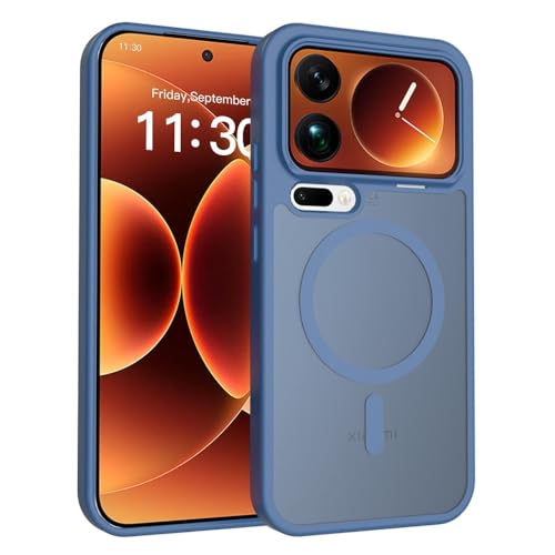 Coque Samsung Galaxy A56 5G silicone magnétique rigide transparente bleu