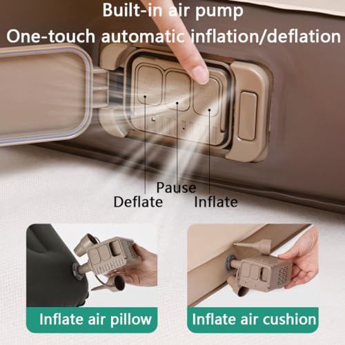 Matelas autogonflant 2 personnes pour couchage d'appoint confortable - 5