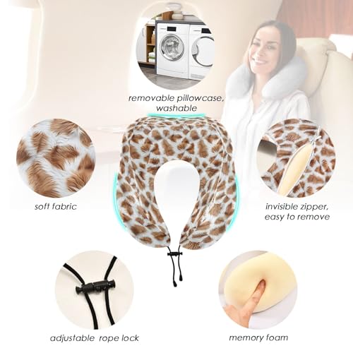 Almohada de viaje de espuma viscoelástica ajustable miniatura 2