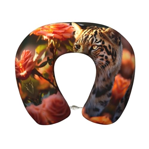 Almohada de viaje de espuma viscoelástica negra miniatura 1