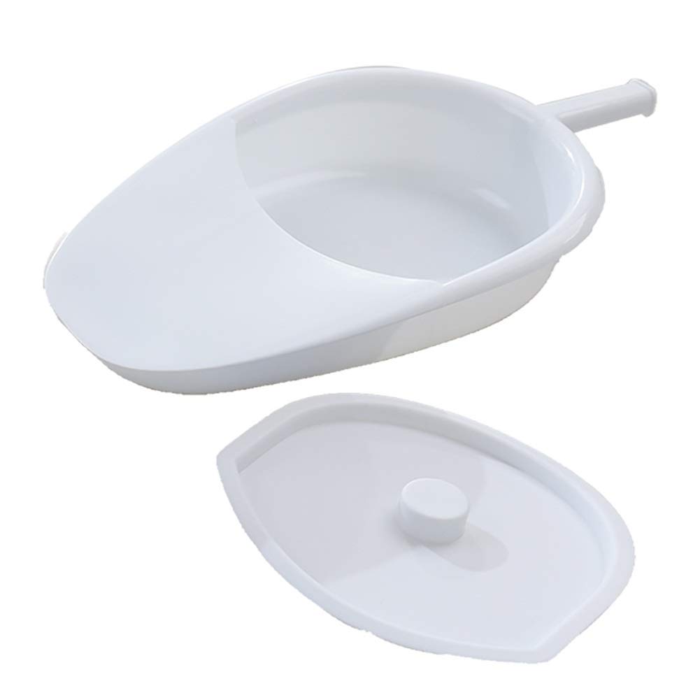 Summer Orinal con Tapa, para Orinal de Trabajo Pesado para Adultos Mayores y Adultos en Cama y Cuidado de enfermería 2 Piezas