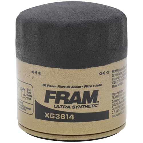 Image of FRAM Synthetic XG3614P 20K Mile Change Automotive Replacement Engine Oil Filter for Synthetic Oil Changes, Premium Vehicle Engine Protection Oil Filter for Select Vehicle Model Years
