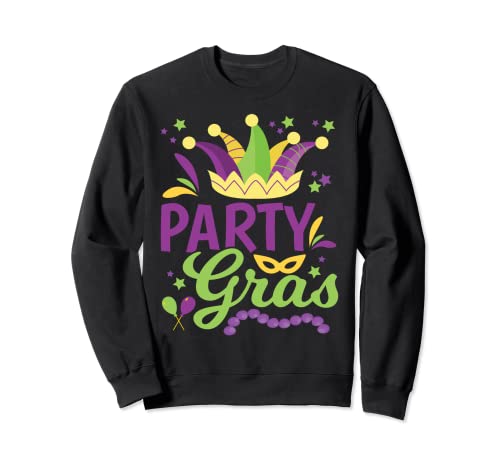 Fiesta Gras Mardi Gras y Bling Celebration Party 2021 Sudadera