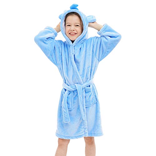 MICHLEY Animal Albornoz con Capucha Toalla de Baño de Algodón de Dib