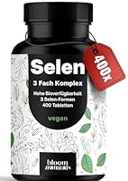 Selen hochdosiert 3-Fach-Komplex - 400 Tabletten - 200µg Selen aus drei Quellen (Selenhefe, Selenmethionin, Natriumselenit) - vegan & produziert in Deutschland