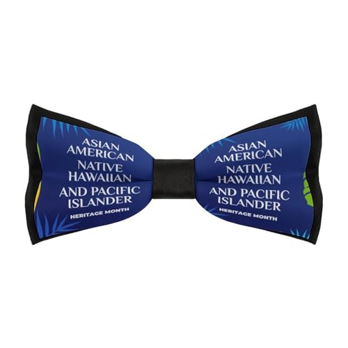 Jyyau Asian American And Pacific Islander Heritage Month Bow Tie Adjustable Necktie For Men Business Fashion Pre-tied Tie Neckwear Novelty Accessory For Weddings Party Festival