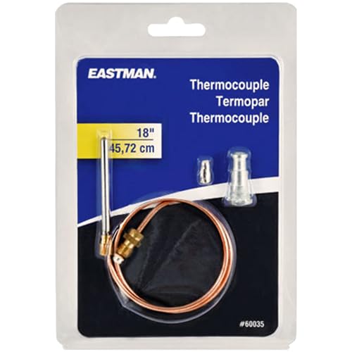 Eastman 18 Inch Gas Thermocouple, Stainless Steel Head, 60035