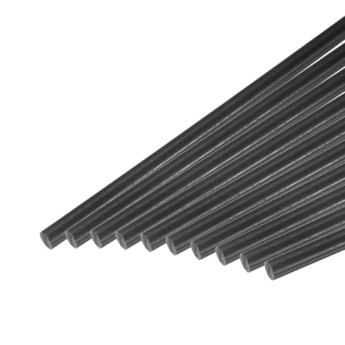 Image of MECCANIXITY ABS Plastic Rod Round Solid Bar 5mm x 400mm Black for DIY Model Material, Architectural Model Making, DIY Sand Table, Pack of 20 Pcs