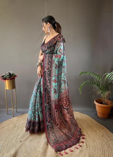 Saree coton impression numérique haute définition style casual moderne
